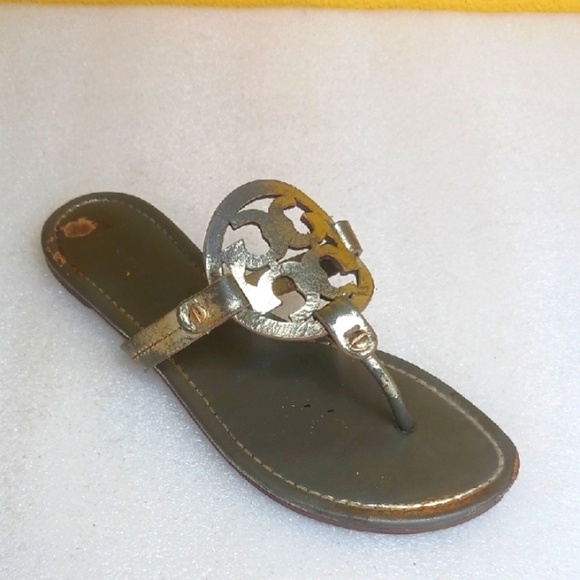 TORY BURCH Miller Gold Women's Sandal - Picture 1 of 8